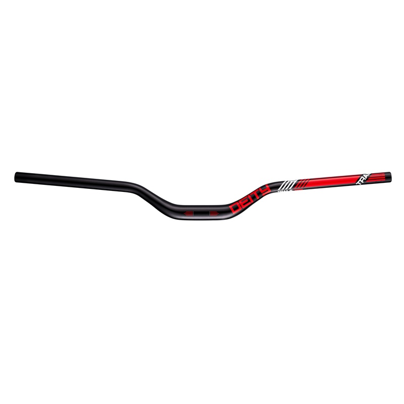 Deity Highside Handlebar 760 x 50mm Rise 31.8mm Bore Red