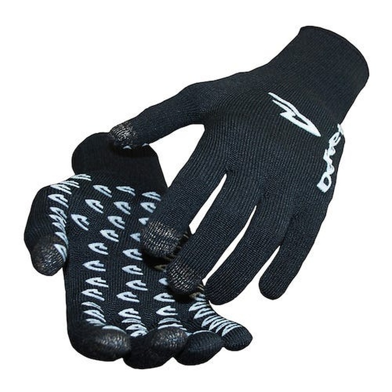 DeFeet Duraglove ET Full Finger Gloves Black w/White Grippies