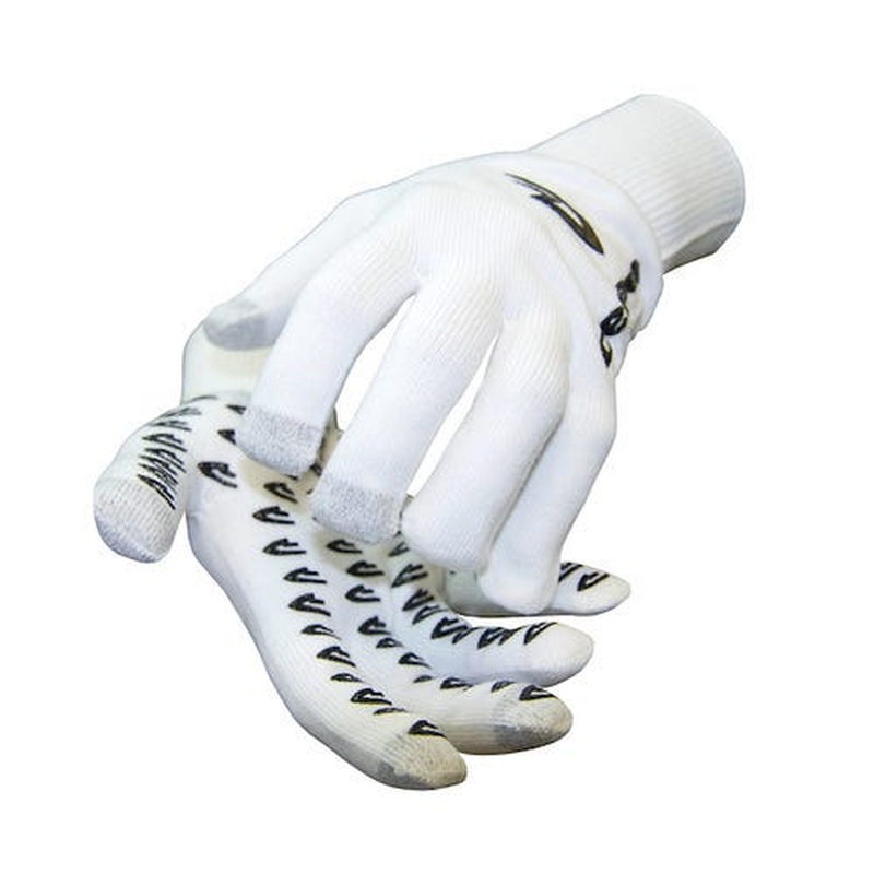 DeFeet Duraglove Full Finger Gloves ET White w/Black Grippies