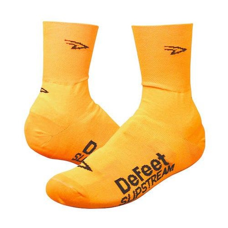 DeFeet Slipstream D-Logo 4" Shoe Covers Hi-Vis Orange