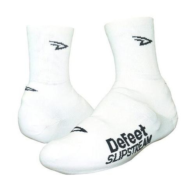 DeFeet Slipstream D-Logo 4" Shoe Covers White