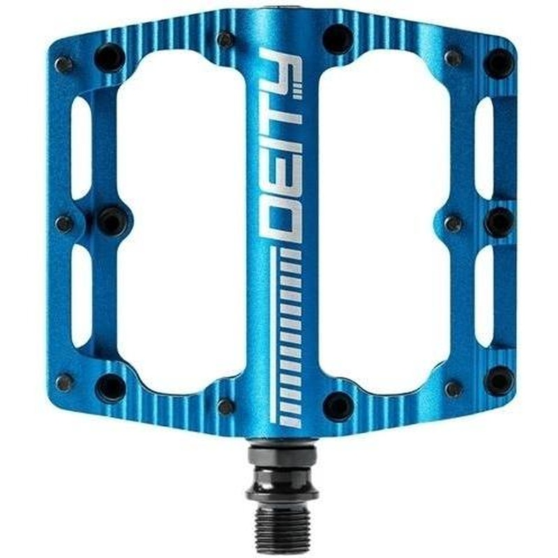 Deity Black Kat Flat MTB Pedals Blue