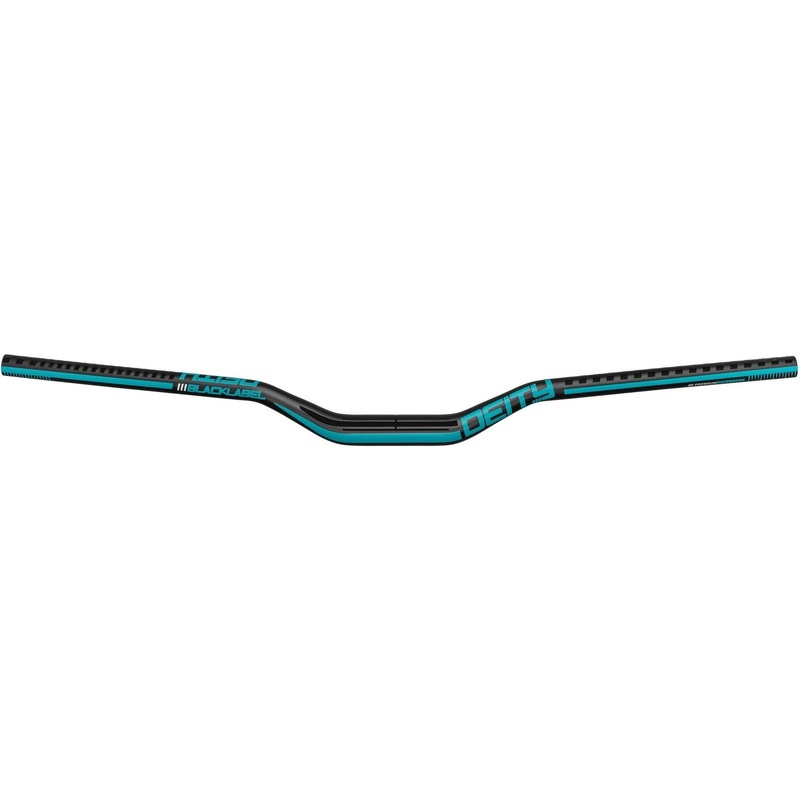 Deity Blacklabel Handlebar 800 x 38mm Rise 31.8mm Bore Turquoise