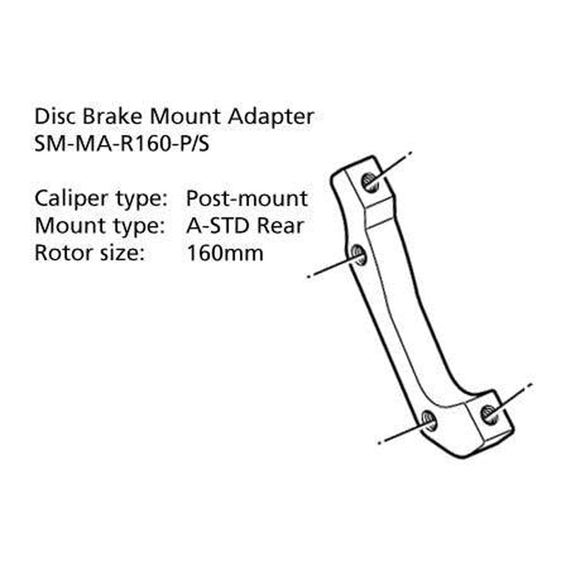Shimano F160 Post Mount Rear Disc Brake Adaptor 160mm