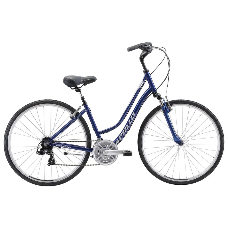 Apollo Shoreline Women's Hybrid Bike Navy/Silver/Blue (2019)