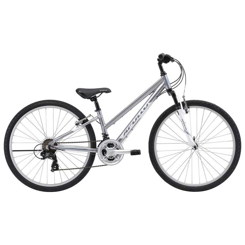 Apollo Summit 10 Hybrid Bike Gloss Silver/Gloss White/Gloss Blue