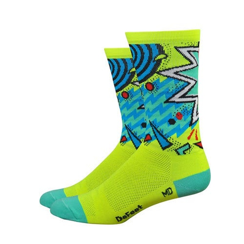 Defeet Aireator 6'' Socks Hi Viz Shazam