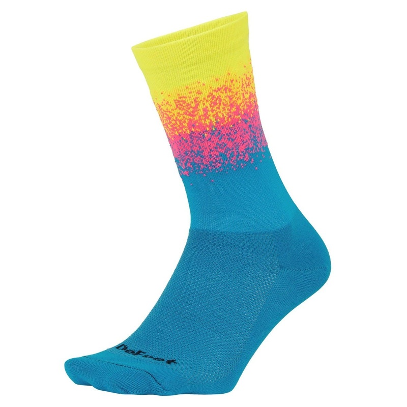 DeFeet Aireator Barnstomer 6'' Socks Ombre Neon Yellow