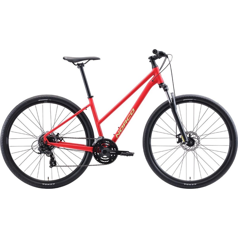 Norco XFR 3 Step Through Hybrid Bike Red/Green Large