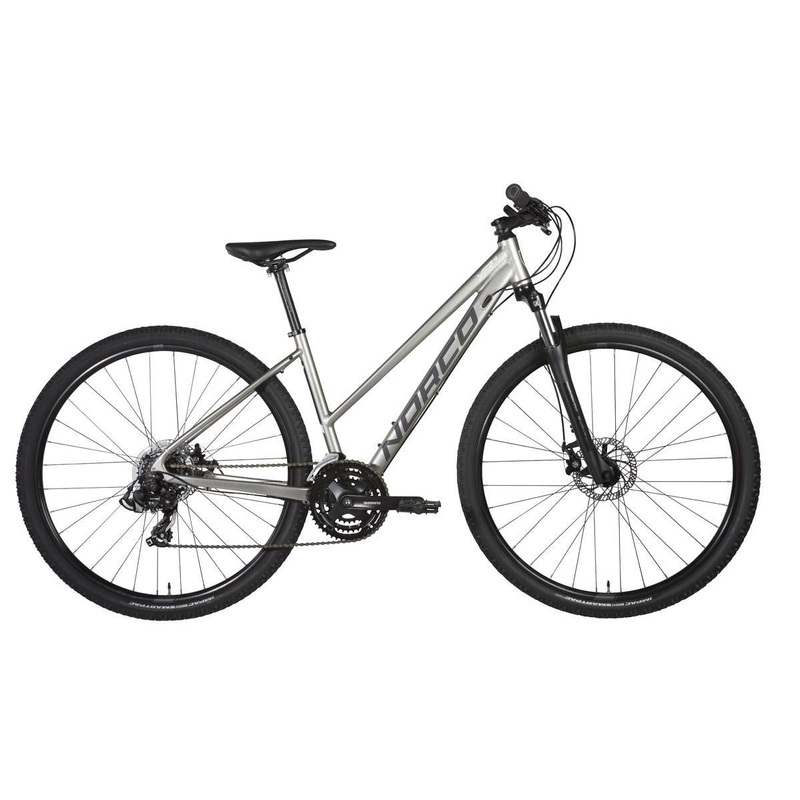 Norco XFR 4 Women's Hybrid Bike Silver/Yellow (2019)