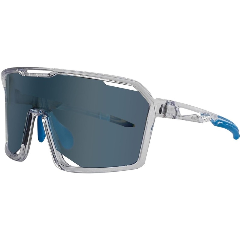Cykal Decline Sunglasses Crystal Clear - Blue Flash Lens