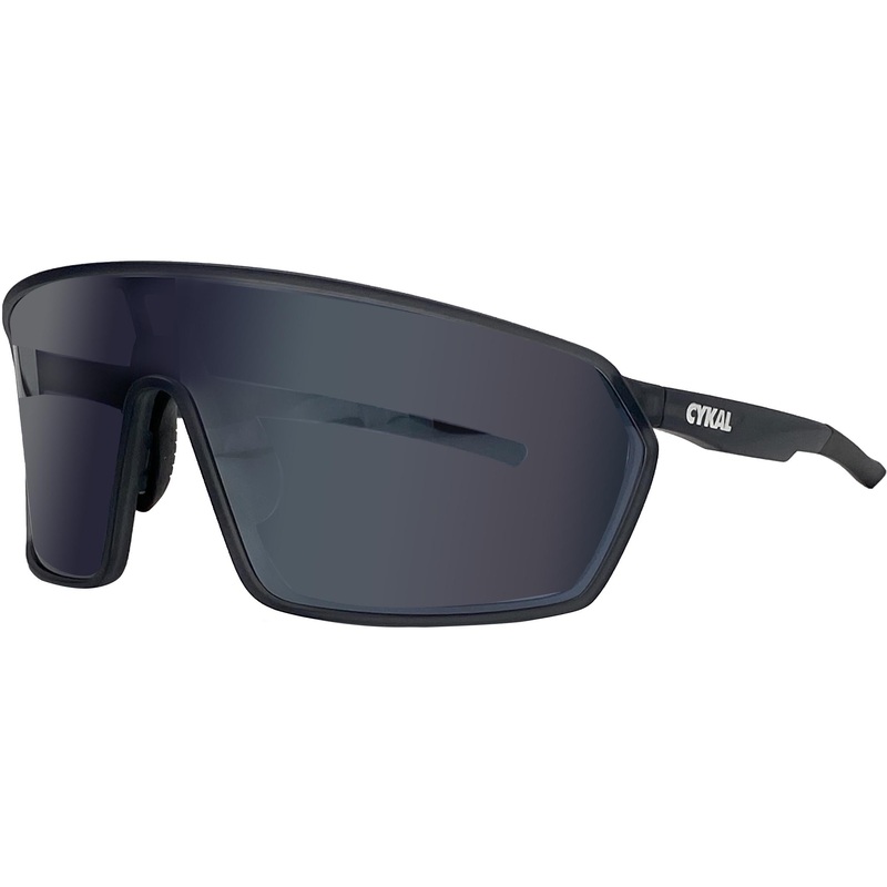 Cykal Handle Bar Sunglasses Matte Black - Smoke Flash Lens
