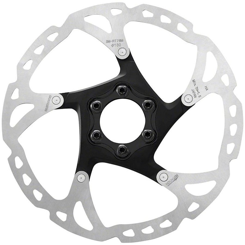 Shimano Deore XT RT76 6 Bolt Disc Rotor 180mm