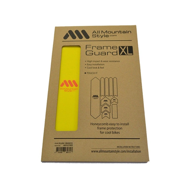 AMS Honeycomb Frame Guard XL Frame Protection Yellow/Orange
