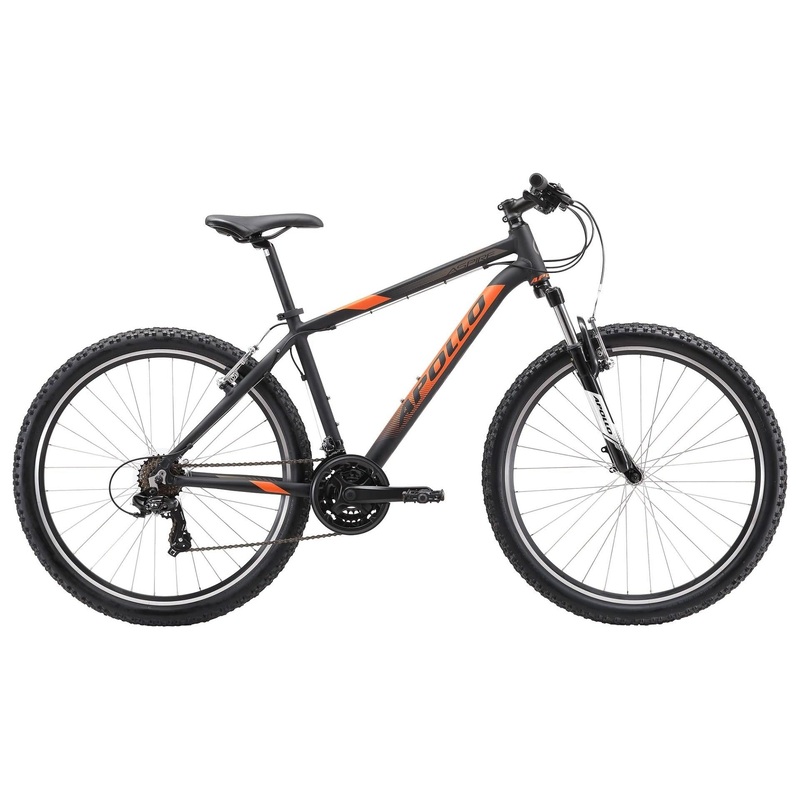 Apollo Aspire 10 Mountain Bike Matte Black/Orange/Charcoal
