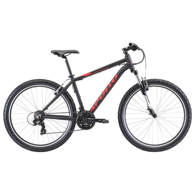 Apollo Aspire 10 Mountain Bike Matte Black/Red