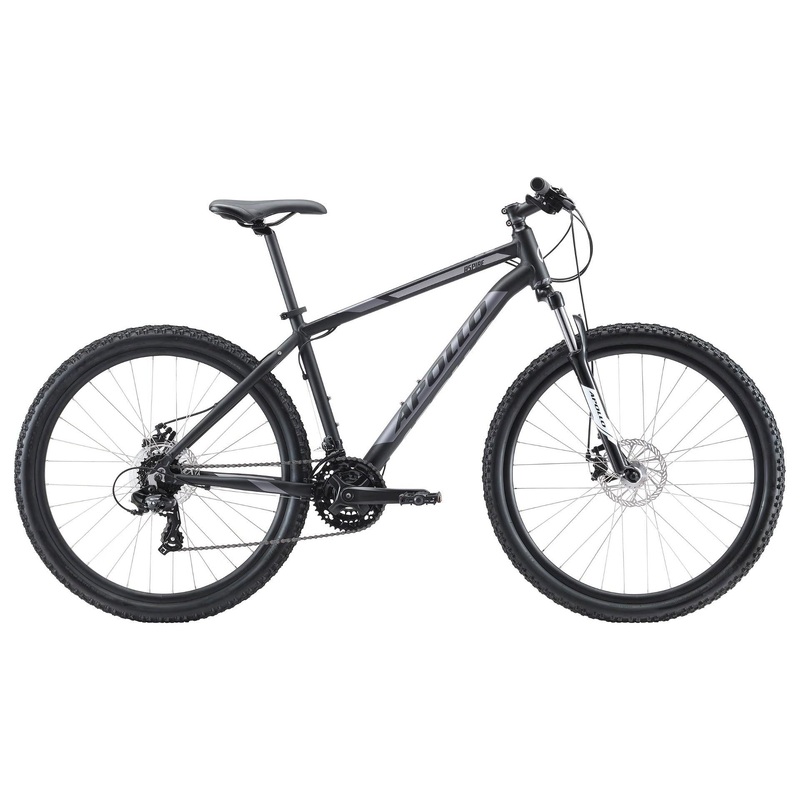 Apollo Aspire 20 Mountain Bike Black/Charcoal Silver (2020)