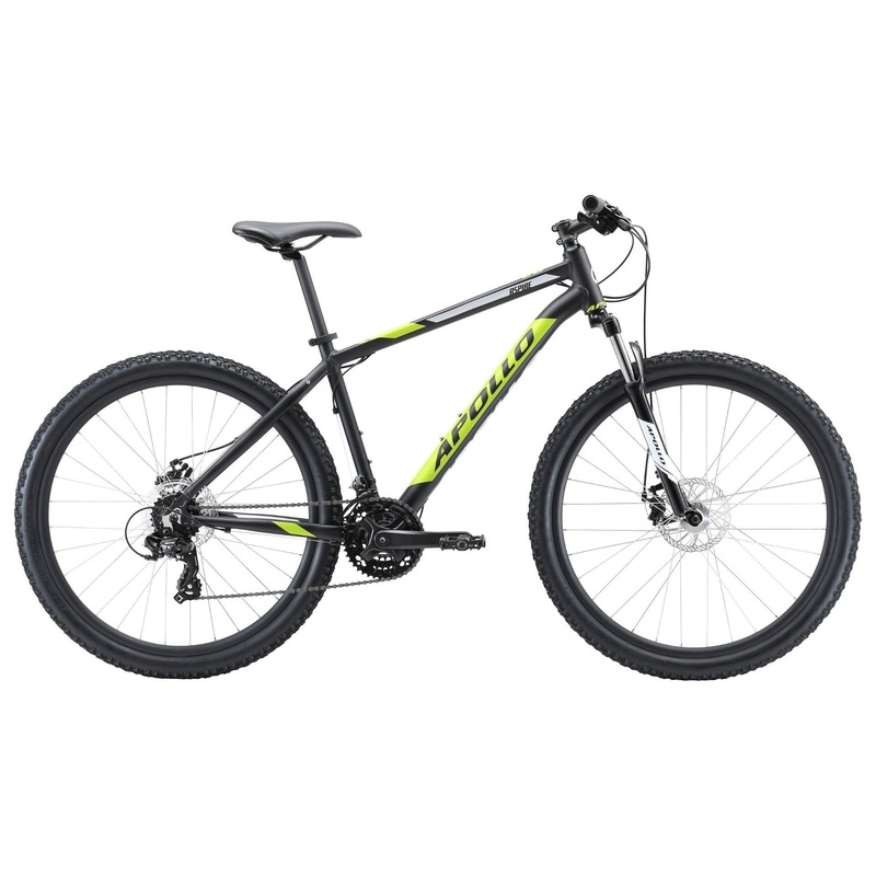 Apollo Aspire 20 Mountain Bike Matte Black/Lime/Charcoal (2020)