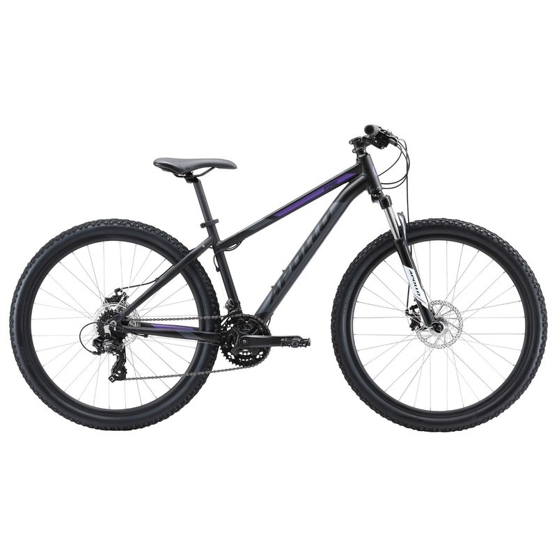 Apollo Aspire 20 Womens Mountain Bike Black/Charcoal/Purple (2020)