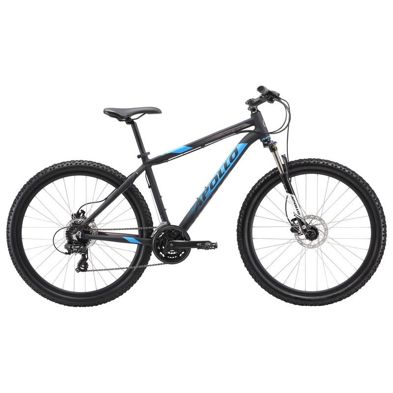 Apollo Aspire 30 Mountain Bike Matte Black/Blue/Charcoal (2019)
