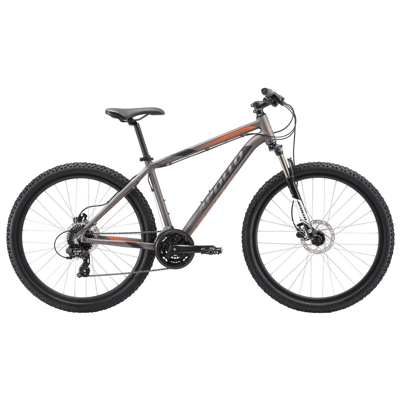 Apollo Aspire 30 Mountain Bike Matte/Charcoal Black/Orange