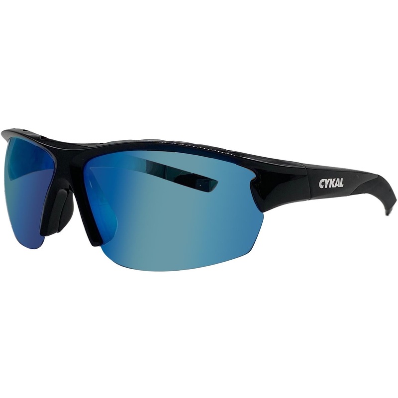Cykal Climber Sunglasses Matte Black - Blue Flash Polarised Lens
