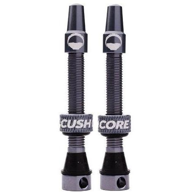 CushCore Tubeless Valves (Pair) Titanium - 44mm
