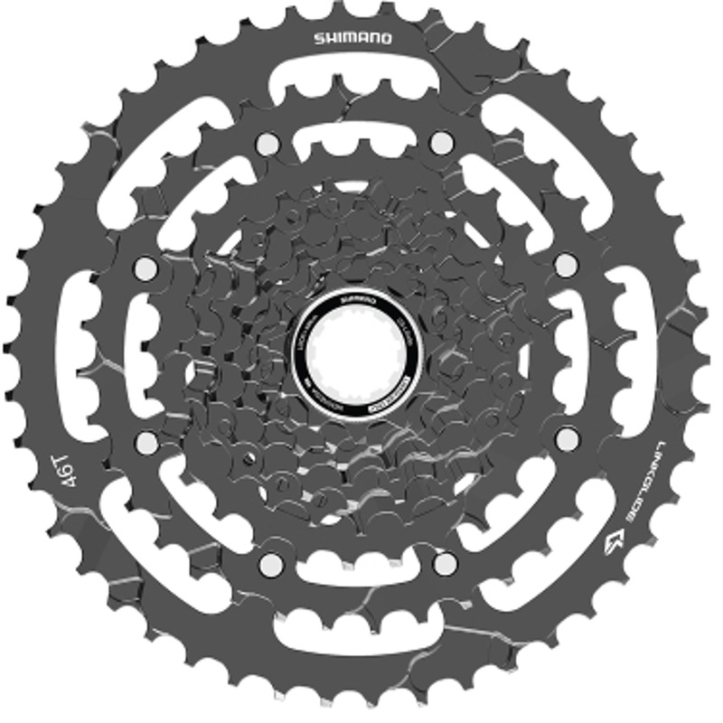 Shimano CS-LG400 Cues 9 Speed Cassette 11-46T - Linkglide Only