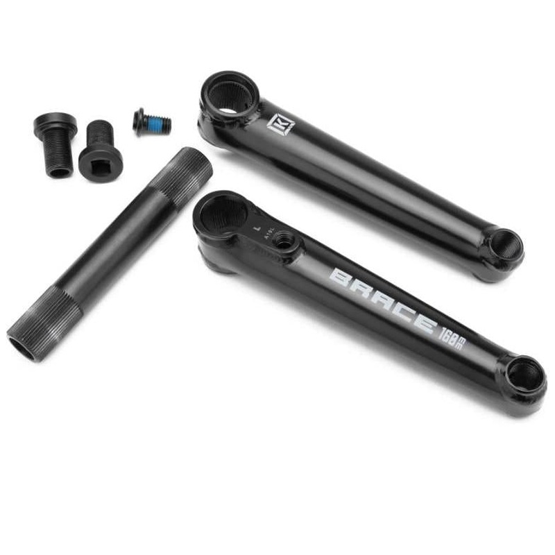Kink Brace BMX Cranks 160mm Black