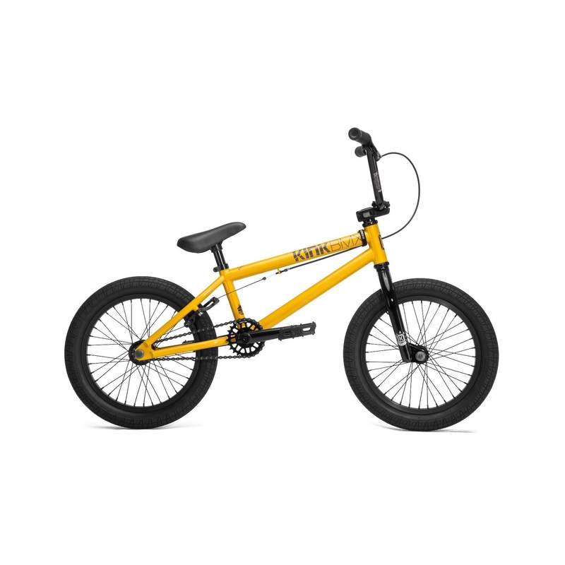 Kink Carve 16.0in Gloss Olympic Yellow BMX Bike (2018)
