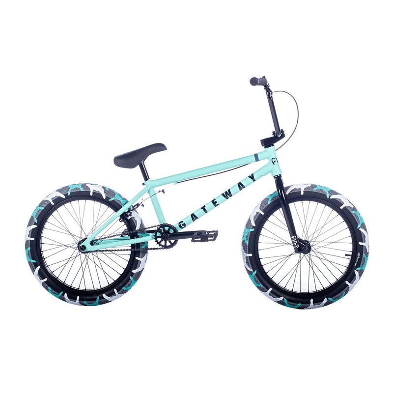 Cult Gateway 20'' BMX Bike Teal W/ Teal Camo Tyres