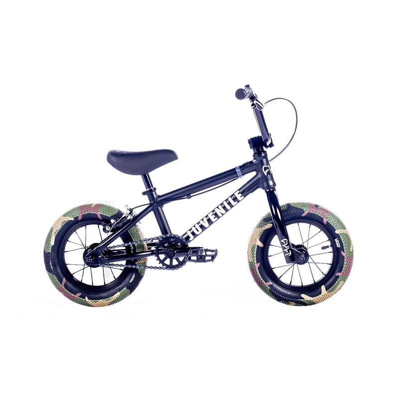 Cult Juvi 12'' Kids BMX Bike Black W/ Camo Tyres