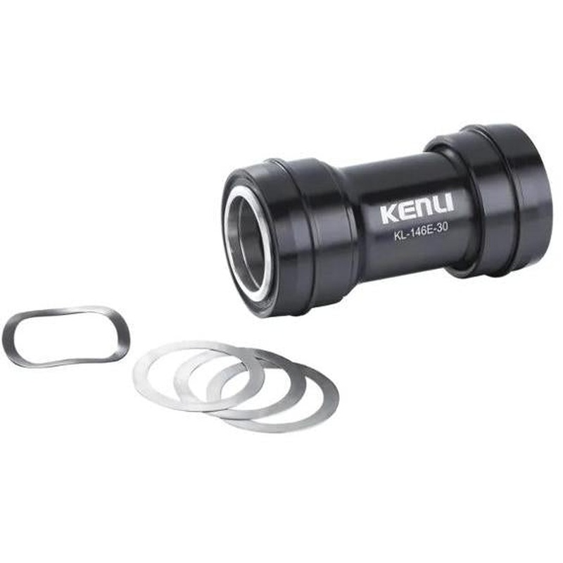 Kenli Press Fit Bottom Bracket - 30mm Axle - 68-73mm Shell - 37x30x4mm x 4pc Bearings