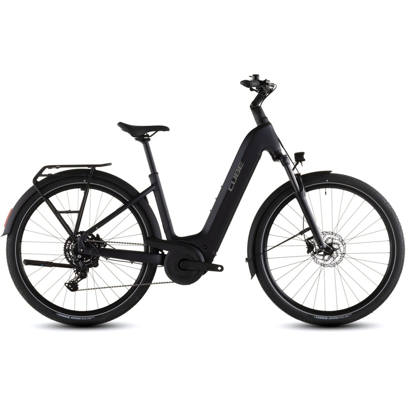 Cube Touring Hybrid ONE Easy Entry 600 Electric Hybrid Bike Coal'n'Chrome