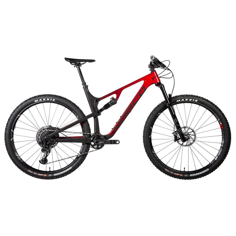 Norco Revolver 1 120 FS Mountain Bike Black/Red Fade
