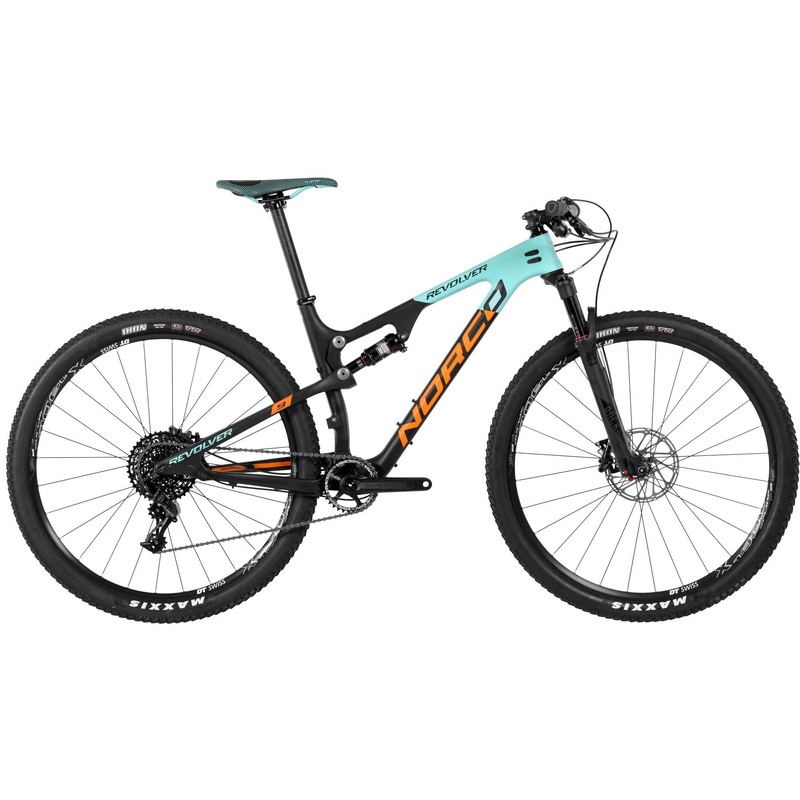 Norco Revolver 9.2 FS Mountain Bike Black/Turquoise/Orange