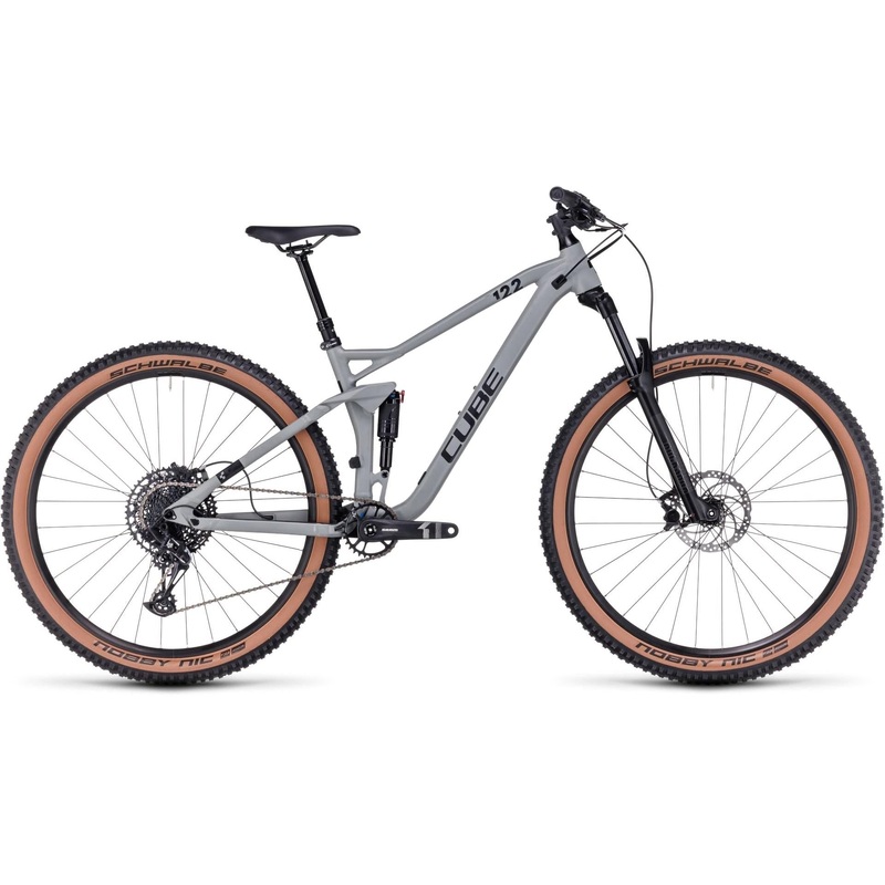 Cube Stereo ONE22 Pro Dual Suspension Mountain Bike Swamp Grey/Black