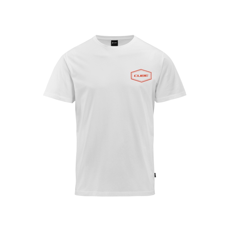 Cube Sushi Tube Organic T-Shirt White/Red