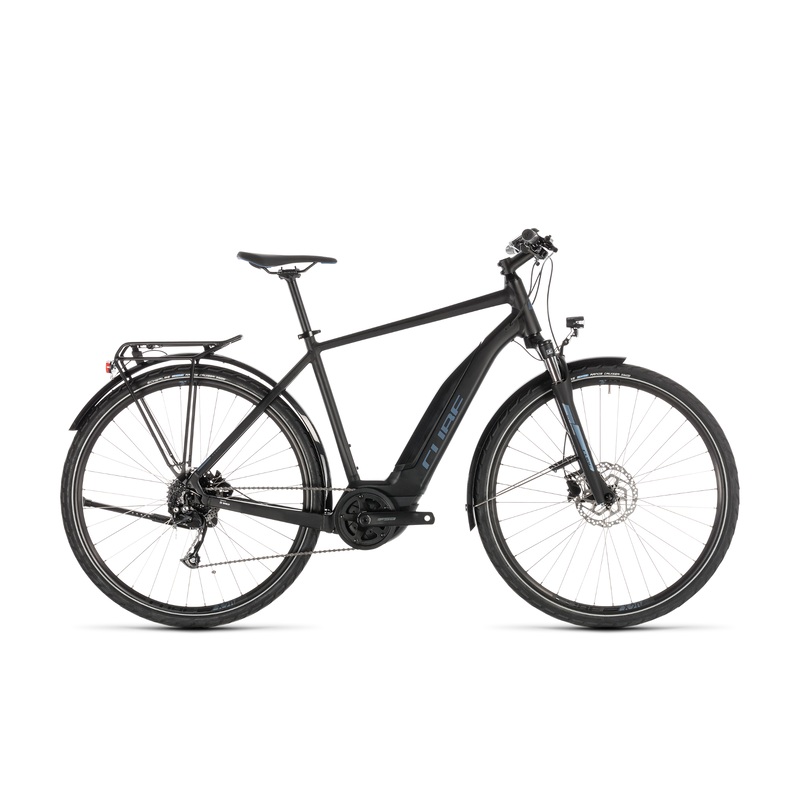 Cube Touring Hybrid One 400 Hybrid Bike Black/Blue (2019)