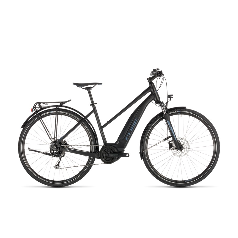 Cube Touring Hybrid One 400 Trapeze E-Hybrid Bike Black/Blue