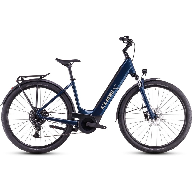 Cube Touring Hybrid ONE 500 Easy Entry Electric Hybrid Bike Deepsea'n'Chrome