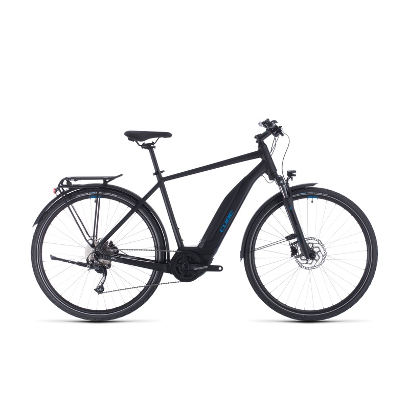 Cube Touring Hybrid ONE 500 Electric Mountain Bike Black/Blue (2020)