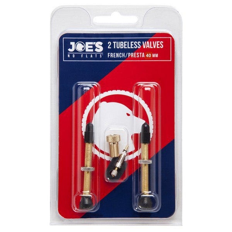 Joe's No-Flats Tubeless Presta Valves Twin Pack 40mm