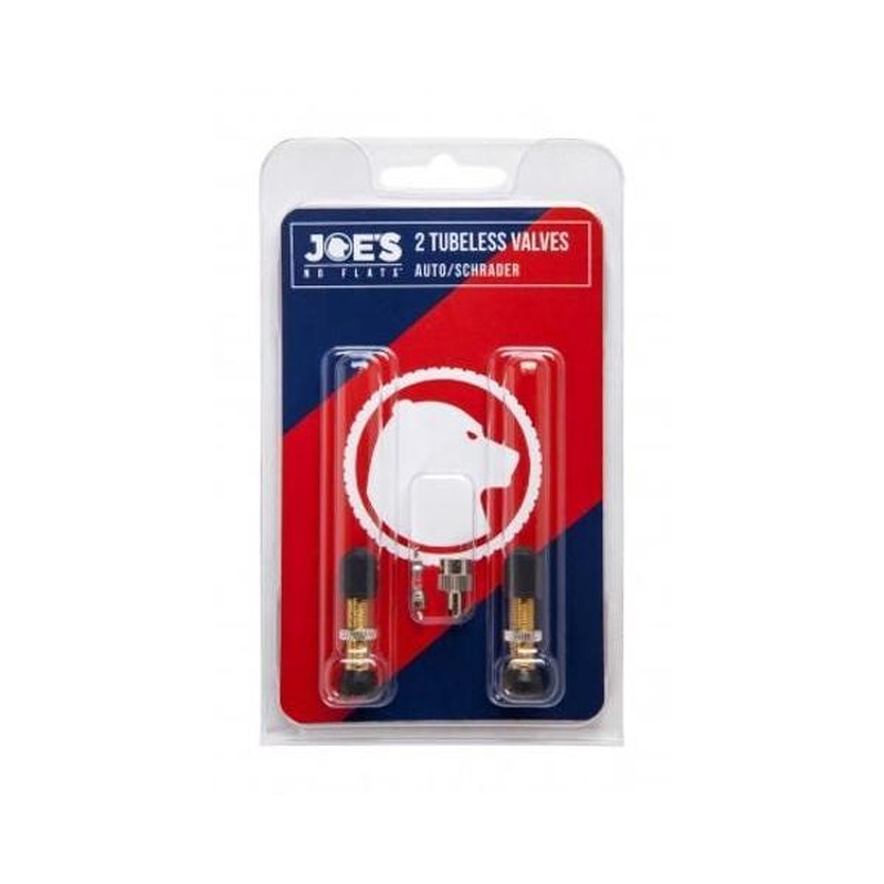 Joe's Tubeless Schrader Valves Twin Pack