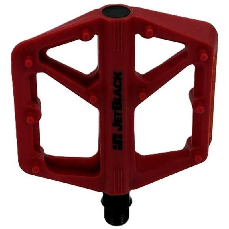 JetBlack Thermoflat Pedals Red