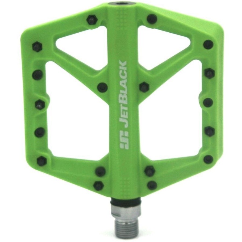 Jetblack Thermolite Flat MTB Pedals Green