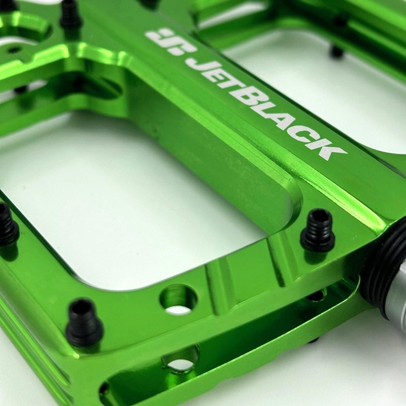 JetBlack Ultralite Low Profile MTB Pedals Green