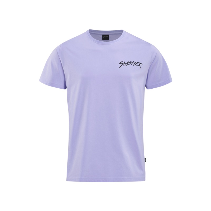 Cube Slasher Organic T-Shirt Violet