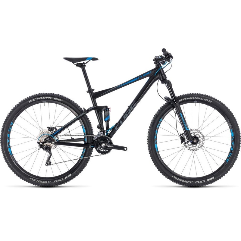Cube Stereo 120 Mountain Bike Black/Blue (2018)
