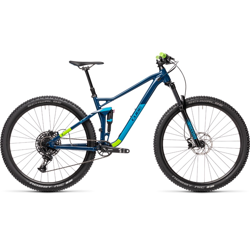 Cube Stereo 120 Pro 29 Mountain Bike Blueberry/Green